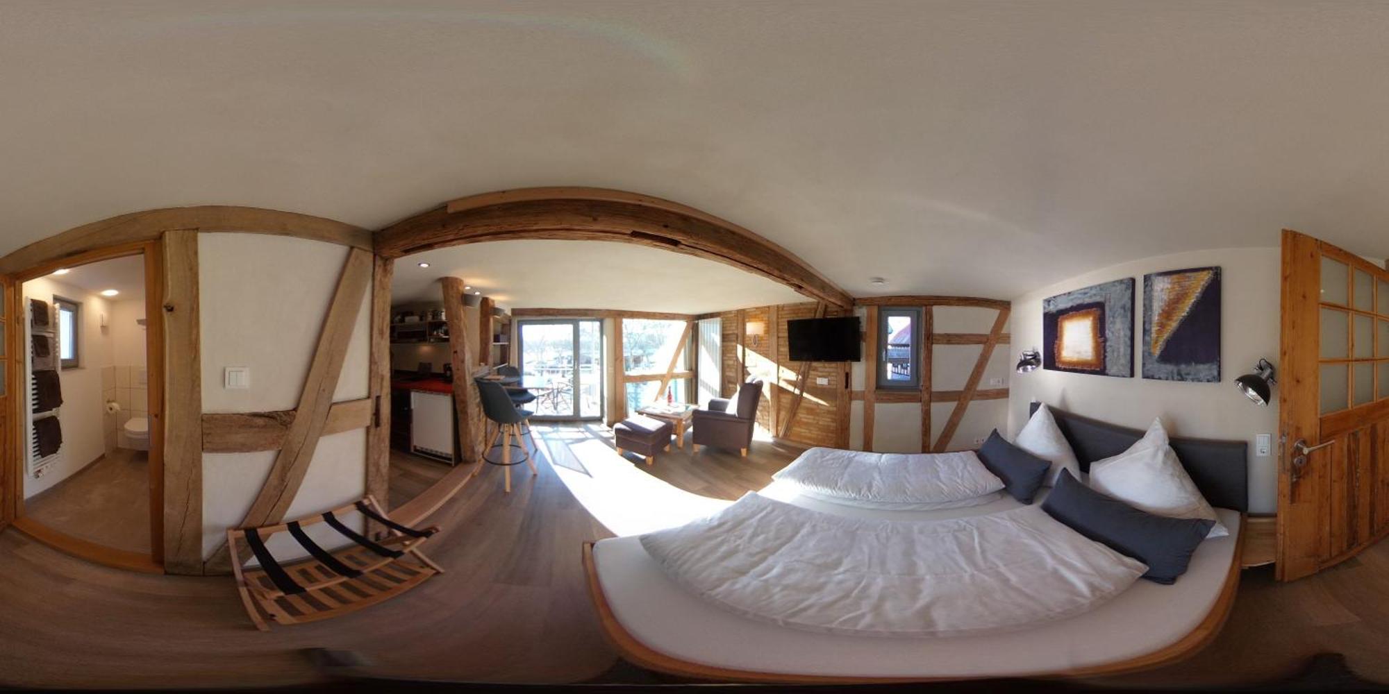 Apartmán Schmuckkaestle Am Hafen Wiesbaden Pokoj fotografie